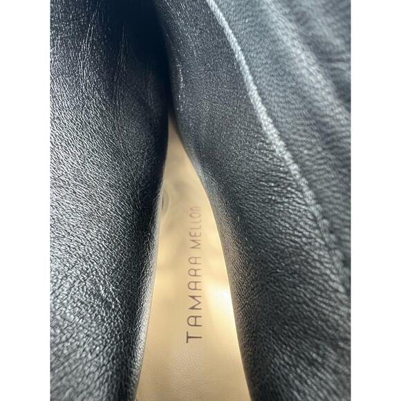 Tamara Mellon Womens Leather Braided Dom Pointed Toe Ankle Booties Size 38 - Picture 11 of 12